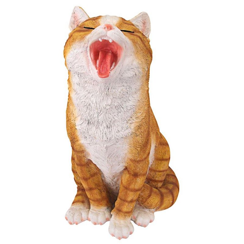 Design Toscano Lazy Daze Kitty Yawning Cat Statue - Orange, 3 of 6