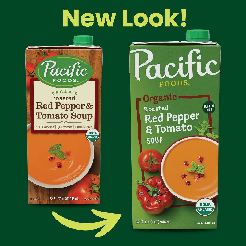 Pacific Foods Organic Gluten Free Roasted Red Pepper &#38; Tomato Soup - 32oz, 2 of 13