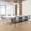 MAYEERTY Chair Gray Leather Folding for Home Office Party Portable Comfortable - 2 of 4