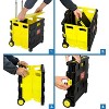 Mount-It! Mixed Materials Mobile Utility Cart, Yellow & Black - MI-905 - 4 of 4