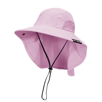 Tirrinia Neck Flap Wide Brim Sun Hat For Adult, Upf 50 Sun Protection  Fishing Safari Hiking, Pink : Target