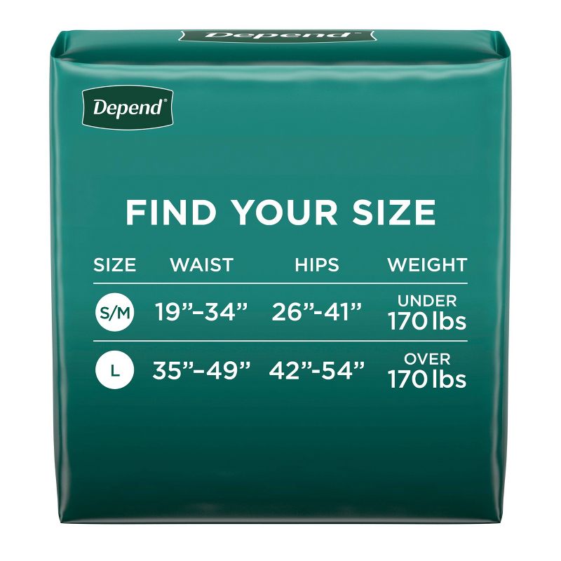 Depend Unisex Incontinence Protection with Tabs Underwear - Maximum Absorbency, 4 of 12