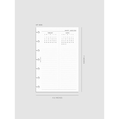 2026 Year Overview Planner Insert | Cloth & Paper