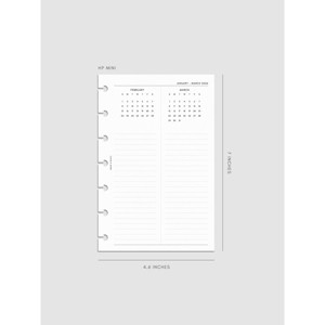 2026 Year Overview Planner Insert | Cloth & Paper - 1 of 4