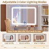 65" Vanity with Mirror and Lights, Makeup Vanity Desk with Touch Screen LED Mirror, 180° Swivel & Extendable Mirror, 5 Drawers & 7 Open Shelves - 4 of 4