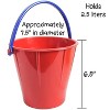 Spielstabil 12 Pack Large Sand Pail Beach Toy (6 Red, 4 Yellow, 2 Green) - Holds 2.5 Liters - Made in Germany - 4 of 4