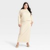 Women's Long Sleeve Brushed Ribbed Boxy T-Shirt - A New Day™ - 3 of 3