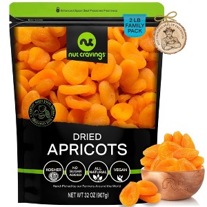 Nut Cravings Turkish Dried Apricots: No Sugar Added, All Natural Dried Fruits - 1 of 4