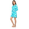 Ashford & Brooks Women's Plush Coral Fleece Zip Up Hooded Robe - 3 of 4