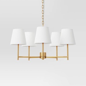 5 Arm Shaded Chandelier - Threshold™ - 1 of 3