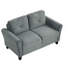 NicBex Modern 2/3-Seat Loveseat Sofa Couch for Living Room,Bedroom,Comfy Upholstered Sectional Futon Couch with Deep Cushions - 3 of 4