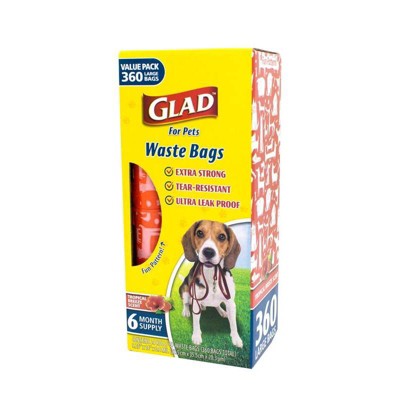 Glad Scented Value Pack Waste Bags for Dogs - L - 360ct
