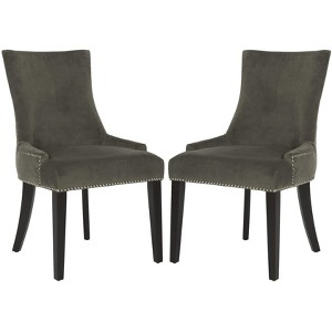 Lester 19" H Dining Chair With Nail Head Trim (Set of 2) - MCR4709 - Safavieh Couture - 1 of 4