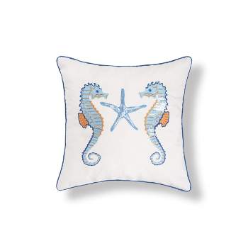 C&F Home 16" x 16" Galapagos Seahorse Sequined Throw Pillow