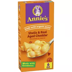 Annie's Shells & Real Aged Cheddar Macaroni & Cheese - 6oz