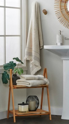 Multicolor Cotton Geometric Dobby Weave Hand Towel Set