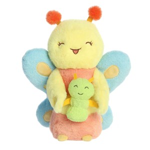 ebba Medium Mari Butterfly & Posy Caterpillar Snuggawugs Heartwarming Baby Stuffed Animal Multicolor 11" - 1 of 4