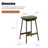 Resenkos Counter Bar Stools, Counter Stool,Modern Set of 2 Bar Stools Comfortable & Stylish Counter Height and Bar Height Bar Stools,Green - 4 of 4