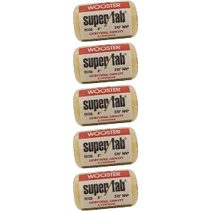Wooster Genuine 4" Super/Fab 3/8" Nap Roller Cover 5-Pack, R239-4-5PK - 1 of 1