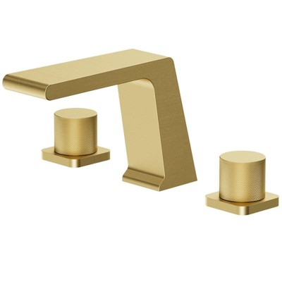 YAWWALK Widespread Double Handles Bathroom Faucet Valve Included