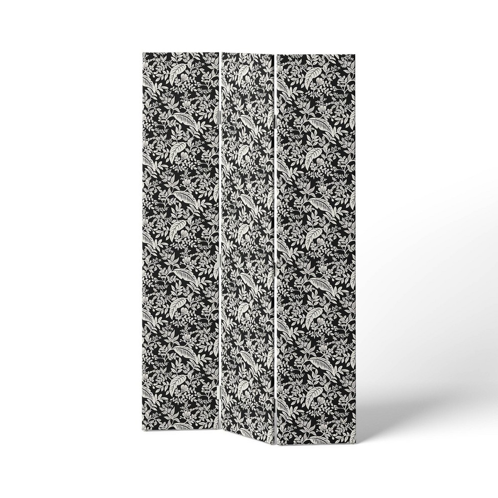 Photos - Bedroom Set Rifle Paper Co. x Target 72'' Pomegranate 3 Panel Room Divider Screen Gray