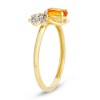 Designs By Gioelli 10K Yellow Gold .11 cttw Diamond Citrine Bee Ring - 2 of 3