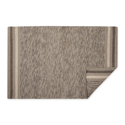 Stone Variegated Handwoven Recycled Cotton 2x3 Ft Area Rug