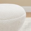 VANOMi 15.75'' Wide Upholstered Swivel Ottoman, Makeup Pouf, Shoe Changing Stool - 4 of 4