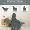 Hzlagm Everglade 28.7 in. W Faux Leather Power Lift Recliner for Elderly Assistance - 3 of 4