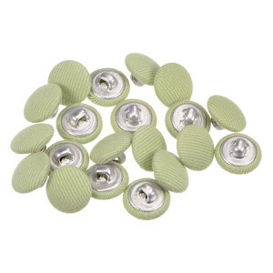 Unique Bargains Metal Shank Round Cloth Covered DIY Sewing Buttons 20 Pcs - 1 of 4