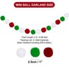 Unique Bargains Decorative Colorful Whimsical Polyester Yarn Garland 6.5 Feet 2 Pcs - 2 of 4