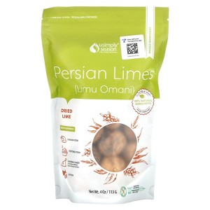 USimplySeason Dried Lime, Persian Limes (Limu Omani), Whole, 4 oz (113 g) - 1 of 2