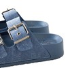 Very Peri Women's Fashion Denim Platform Sandal Slipper with Double Strap - 3 of 4