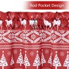 Farmhouse Christmas Tree and Deer Pattern Bathroom Kitchen Curtains - 2 of 4