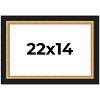 PosterPalooza | Embellished Brown Picture Frame - UV Acrylic, Backing Board, Hanging Hardware Included - 2 of 4