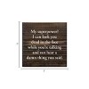 Slickblue My Superpower Quote Sign – Funny Wood Plaque – 7x7 Rustic Humor for Shelf or Desk Décor, Color Options - 3 of 3