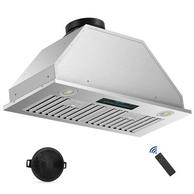 Tylza 30 in. 900 CFM Convertible Ductless Insert Range Hood in Stainless Steel