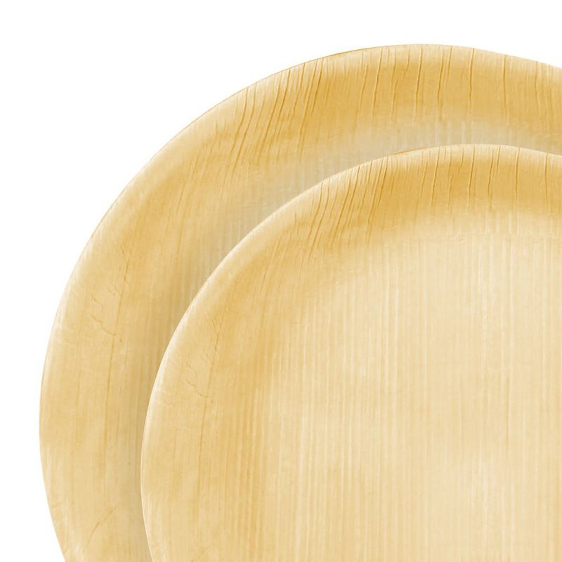 Smarty Had A Party Round Palm Leaf Eco Friendly Disposable Dinnerware Value Set (100 Dinner Plates + 100 Salad Plates), 2 of 3