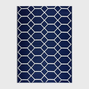 Playa Rug Miami Recycled Plastic Indoor Outdoor Folded Floor Mat - 1 of 4