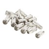 Unique Bargains Metal Silver Tone Adapter Connector TV Connector 15 Pcs - 2 of 4