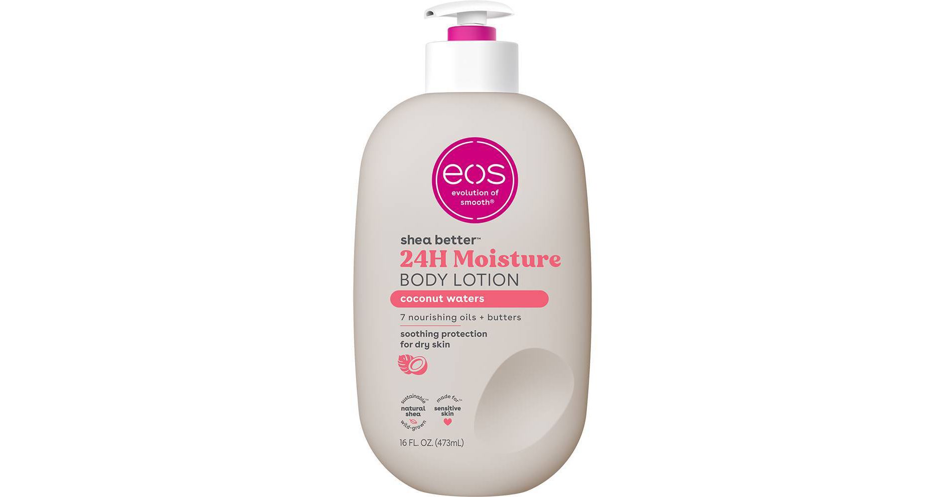 eos Shea Better 24H Moisture Body Lotion - Coconut Waters - 16 fl oz
