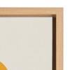 Sylvie Cow Framed Canvas by Rachel Lee Natural - Kate & Laurel All Things Decor - 3 of 4