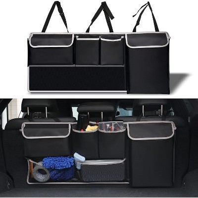 TruAIR Hanging Car Trunk Organizer with Pockets Ð Increases Rear Storage for Vehicles