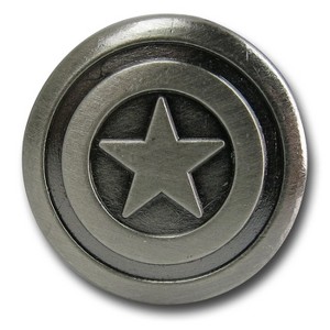 Adult Captain America Shield Pewter Lapel Pin - 1 of 2