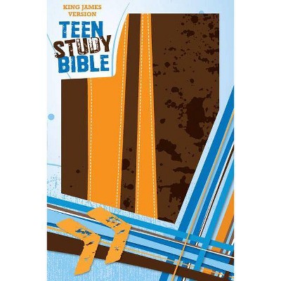 Teen Study Bible-KJV - by  Zondervan (Leather Bound)