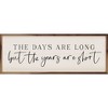 Kendrick Home The Days Are Long Script Wall Art White - 3 of 4