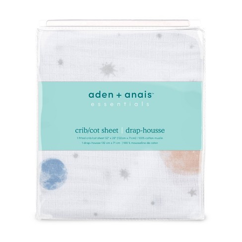 Aden Anais Essentials Classic Baby Fitted Crib Sheet To The