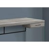 Monarch Specialties Computer Desk Home Office Laptop Storage Drawers 48InchL Work Tempered Glass Laminate Grey Clear Contemporary Modern - 3 of 4