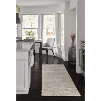 Natural Hand-Tufted Wool Rectangular Accent Rug
