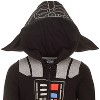 Star Wars Darth Vader Baby Fleece Zip Up Cosplay Costume Coverall Newborn to Infant - 3 of 4